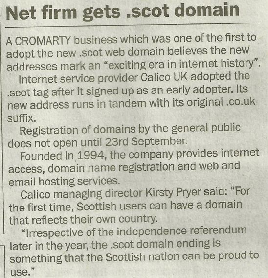 Net Firm Gets .SCOT Domain